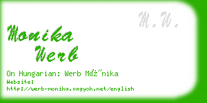 monika werb business card